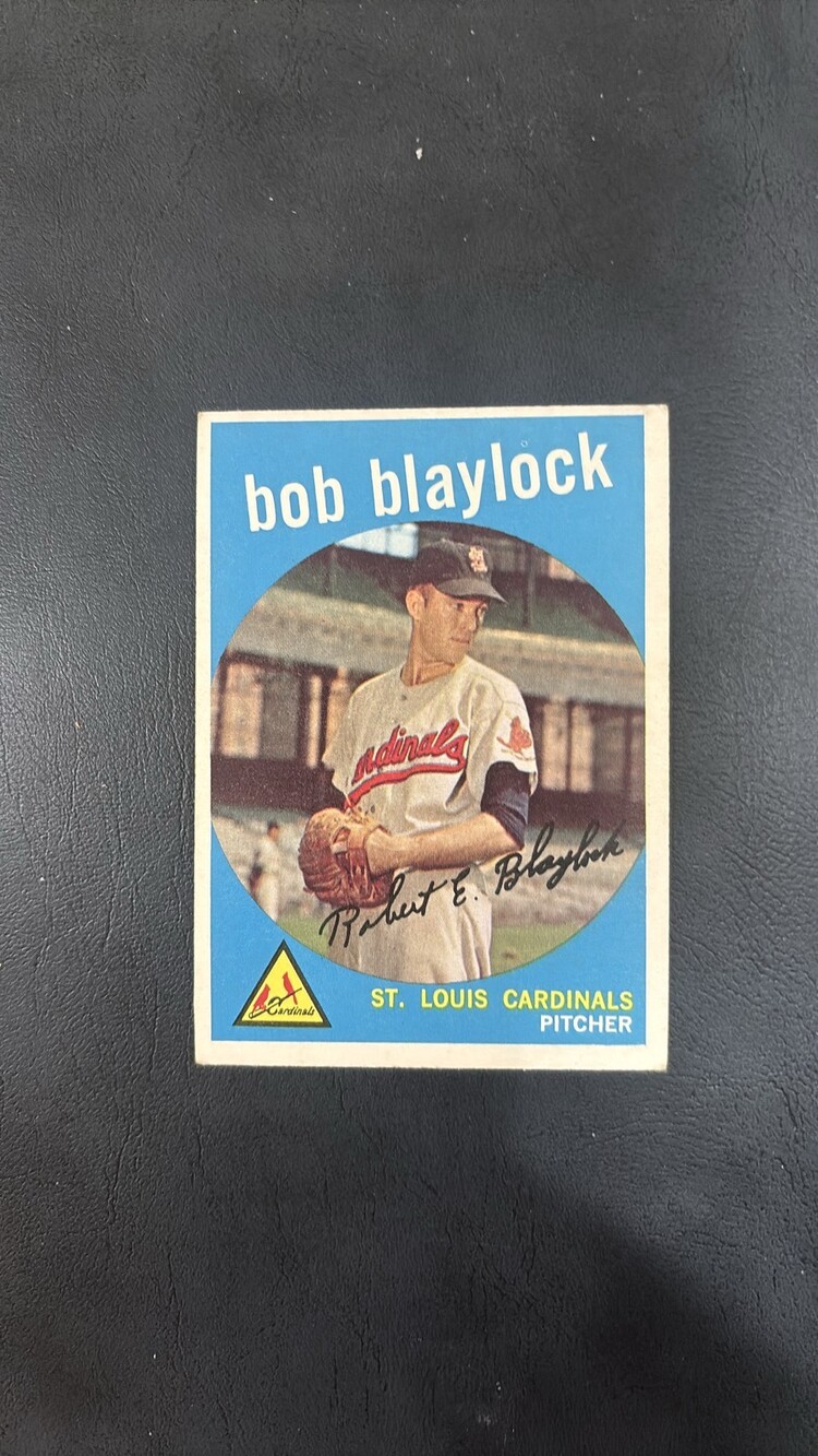 1959 Topps #211 Bob Blaylock St. Louis Cardinals Rookie Baseball Card
